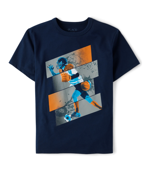Childrens Place Navy Multisport Tee